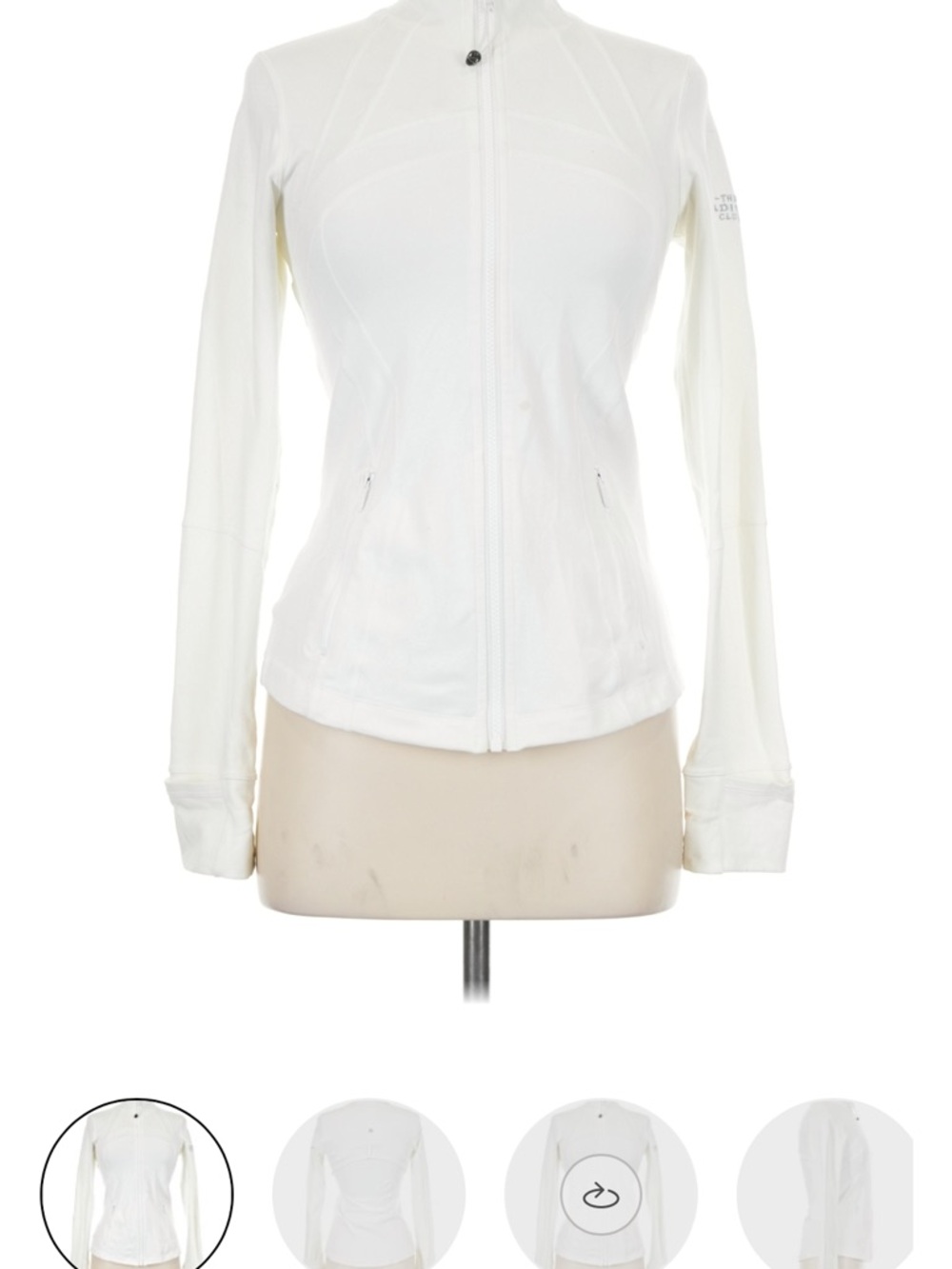 lululemon athletica White Full-Zip Utility Jacket